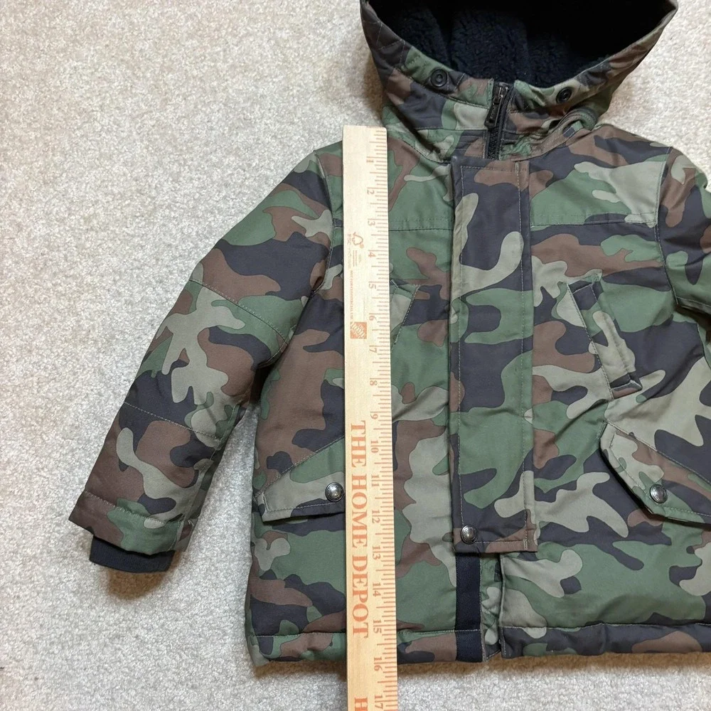 Polo Ralph Lauren Puffer Jacket Toddler‎ 2T Green Camo Hooded Coat Insulated